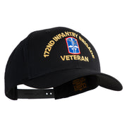 U.S. Army 172nd Infantry Brigade Embroidered Retro Cotton Blend Snapback Cap - Black OSFM