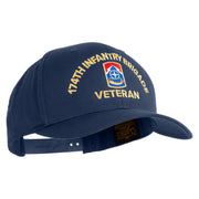 U.S. Army 174th Infantry Brigade Embroidered Retro Cotton Blend Snapback Cap - Navy OSFM