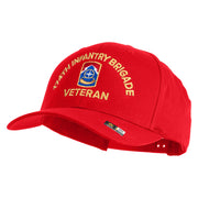 U.S. Army 174th Infantry Brigade Embroidered Retro Cotton Blend Snapback Cap - Red OSFM