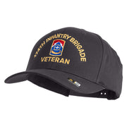 U.S. Army 174th Infantry Brigade Embroidered Retro Cotton Blend Snapback Cap - Dk-Heather OSFM