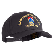 U.S. Army 174th Infantry Brigade Embroidered Retro Cotton Blend Snapback Cap - Dk-Heather OSFM