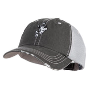 Classic 1930 Clarabelle Head Embroidered Cotton Mesh Cap - Black OSFM