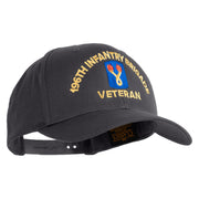 U.S. Army 196th Infantry Brigade Embroidered Retro Cotton Blend Snapback Cap - Charcoal OSFM