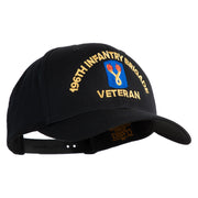 U.S. Army 196th Infantry Brigade Embroidered Retro Cotton Blend Snapback Cap - Black OSFM