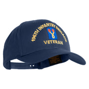 U.S. Army 196th Infantry Brigade Embroidered Retro Cotton Blend Snapback Cap - Navy OSFM