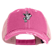 Classic 1930 Clarabelle Head Embroidered Cotton Mesh Cap - Fuchsia OSFM