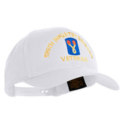 U.S. Army 196th Infantry Brigade Embroidered Retro Cotton Blend Snapback Cap - White OSFM
