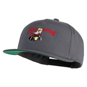 Classic 1934 Flash Gordon Embroidered Flat Bill Snapback Cap - Dark Grey OSFM