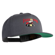 Classic 1934 Flash Gordon Embroidered Flat Bill Snapback Cap - Dark Grey OSFM