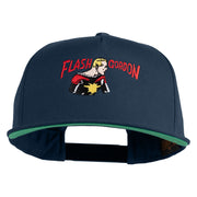 Classic 1934 Flash Gordon Embroidered Flat Bill Snapback Cap - Navy OSFM