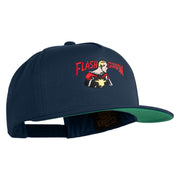 Classic 1934 Flash Gordon Embroidered Flat Bill Snapback Cap - Navy OSFM