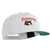 Classic 1934 Flash Gordon Embroidered Flat Bill Snapback Cap - White OSFM