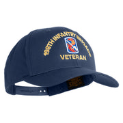 U.S. Army 198th Infantry Brigade Embroidered Retro Cotton Blend Snapback Cap - Navy OSFM