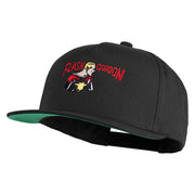 Classic 1934 Flash Gordon Embroidered Flat Bill Snapback Cap - Black OSFM