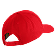 U.S. Army 198th Infantry Brigade Embroidered Retro Cotton Blend Snapback Cap - Red OSFM