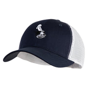 1928 Steamboat Willie Pete Head Embroidered Mesh Cap - Navy White OSFM