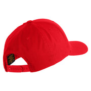 U.S. Army 199th Infantry Brigade Embroidered Retro Cotton Blend Snapback Cap - Red OSFM