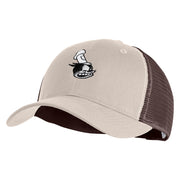 1928 Steamboat Willie Pete Head Embroidered Mesh Cap - Khaki Brown OSFM