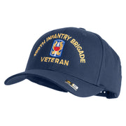 U.S. Army 199th Infantry Brigade Embroidered Retro Cotton Blend Snapback Cap - Navy OSFM