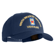 U.S. Army 199th Infantry Brigade Embroidered Retro Cotton Blend Snapback Cap - Navy OSFM