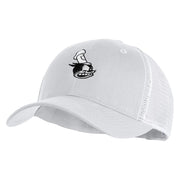 1928 Steamboat Willie Pete Head Embroidered Mesh Cap - White OSFM