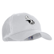 1928 Steamboat Willie Pete Head Embroidered Mesh Cap - White OSFM