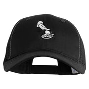 1928 Steamboat Willie Pete Head Embroidered Mesh Cap - Black OSFM
