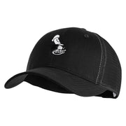 1928 Steamboat Willie Pete Head Embroidered Mesh Cap - Black OSFM