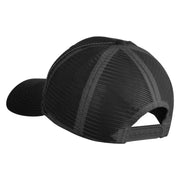 1928 Steamboat Willie Pete Head Embroidered Mesh Cap - Black OSFM