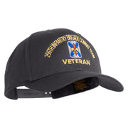 U.S. Army 256th Infantry Brigade Combat Team Embroidered Retro Cotton Blend Snapback Cap - Charcoal OSFM