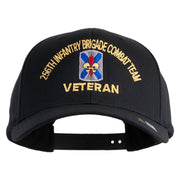 U.S. Army 256th Infantry Brigade Combat Team Embroidered Retro Cotton Blend Snapback Cap - Black OSFM