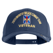 U.S. Army 256th Infantry Brigade Combat Team Embroidered Retro Cotton Blend Snapback Cap - Navy OSFM