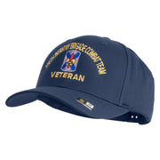 U.S. Army 256th Infantry Brigade Combat Team Embroidered Retro Cotton Blend Snapback Cap - Navy OSFM