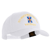U.S. Army 256th Infantry Brigade Combat Team Embroidered Retro Cotton Blend Snapback Cap - White OSFM