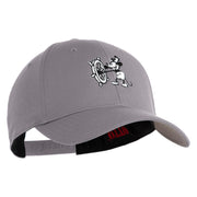 1928 Steamboat Willie Mickey Embroidered 6 Panel Baseball Cap - Grey OSFM