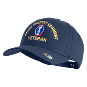 U.S. Army 442nd Infantry Regiment Embroidered Retro Cotton Blend Snapback Cap - Navy OSFM