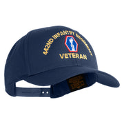 U.S. Army 442nd Infantry Regiment Embroidered Retro Cotton Blend Snapback Cap - Navy OSFM