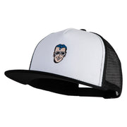 Classic 1941 Plastic Man Embroidered Flat Bill Snapback - White Black OSFM