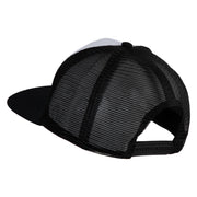 Classic 1941 Plastic Man Embroidered Flat Bill Snapback - White Black OSFM