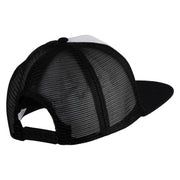 Classic 1941 Plastic Man Embroidered Flat Bill Snapback - White Black OSFM