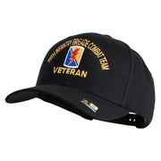 U.S. Army 79th Infantry Brigade Combat Team Embroidered Retro Cotton Blend Snapback Cap - Black OSFM