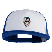 Classic 1941 Plastic Man Embroidered Flat Bill Snapback - White Royal OSFM