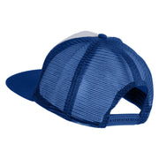 Classic 1941 Plastic Man Embroidered Flat Bill Snapback - White Royal OSFM