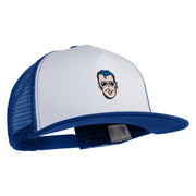 Classic 1941 Plastic Man Embroidered Flat Bill Snapback - White Royal OSFM