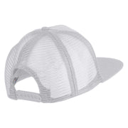 Classic 1941 Plastic Man Embroidered Flat Bill Snapback - White White OSFM