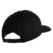 U.S. Marine Corps 1st Marine Division Embroidered Solid Cotton Twill Pro Style Cap - Black OSFM