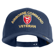 U.S. Army Airborne Command Embroidered Retro Cotton Blend Snapback Cap - Navy OSFM