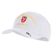 U.S. Army Airborne Command Embroidered Retro Cotton Blend Snapback Cap - White OSFM