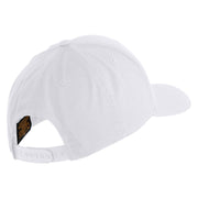 U.S. Army Airborne Command Embroidered Retro Cotton Blend Snapback Cap - White OSFM
