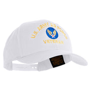 U.S. Army Air Force Embroidered Retro Cotton Blend Snapback Cap - White OSFM
